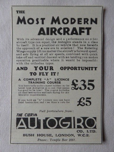 1933 pub cierva - 2/1933, autogiro