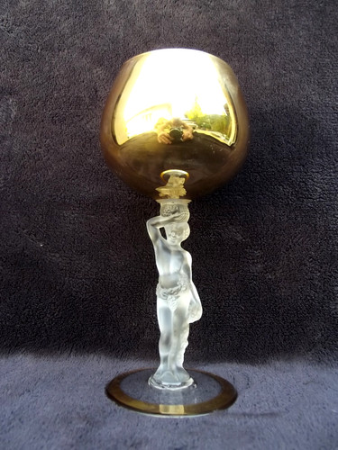Ancien verre décor hommes - décor,