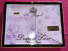 Parure de lit vintage drap + drap housse + taie traversin made in France