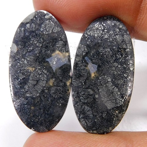 Paire cabochon ovale - de,