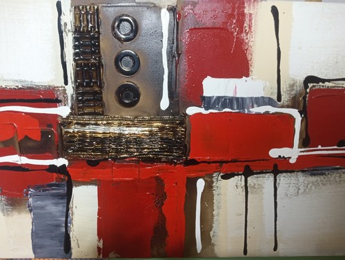 Tableau sur toile signé neil - tableau,
