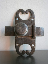 Serrure Targette Fer forgé 18-19°s déco St Haute époque Maison Porte Ancien