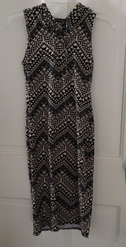 Womens hooded sleeveless dress - sleeveless,