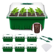 Mini Serre pour Plantes 6 Pièces 72 Cellules Intérieure Plateau Semis Bac à s...