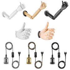 Applique Murale Hold Ça Câble + Monture Max. 40W E27 Réglable Lampe Design Main