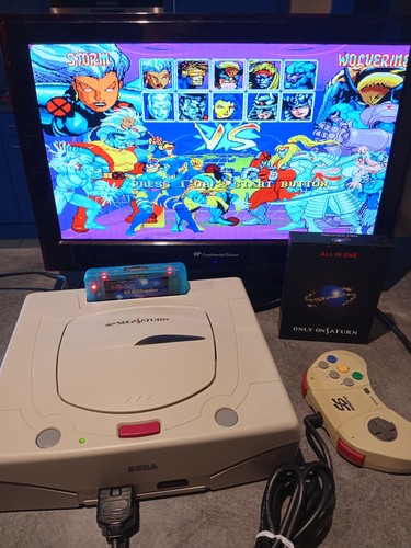 Console sega saturn - saturn, blanche