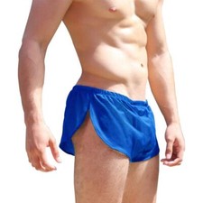 Hommes Lâche Slips Boxer Shorts Mâle Engrener Sexy sous-vêtements Bleu M