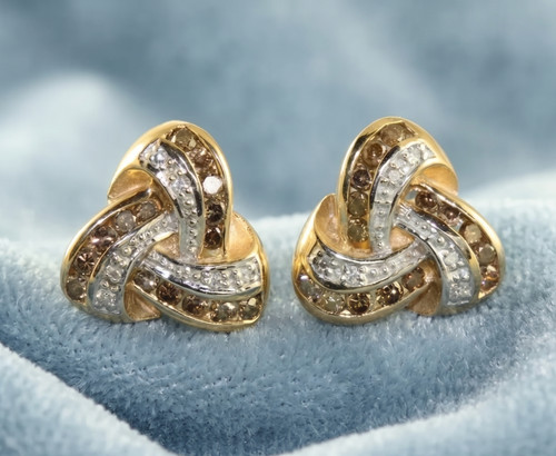 Boucles oreilles clous nœud - d'oreilles,