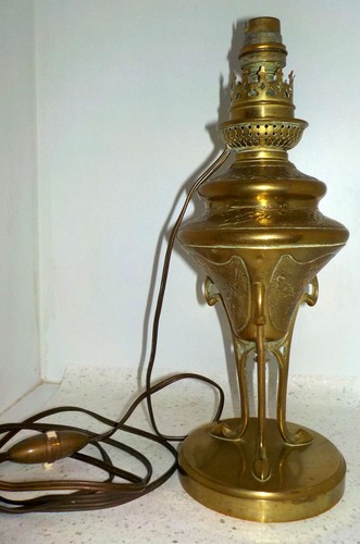 Lampe huile art - art, 19e
