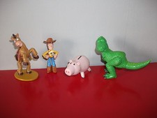 Lot 4 Figurines Toy story Disney Pixar Woody Rex dinosaure Pile poil Bayonne