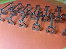 12 PORTE COUTEAUX EN METAL ARGENTE CHRISTOFLE musique harpe,28gx12