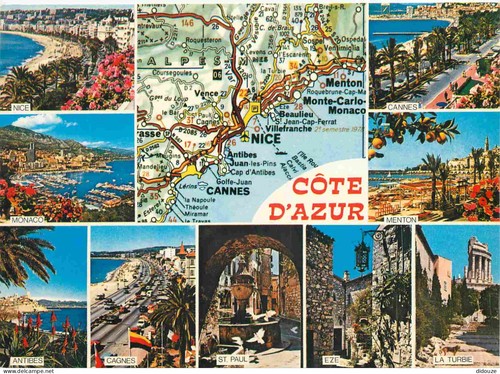 Carte postale cote - -,