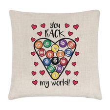 Vous Ébranlez Mon Monde Housse De Coussin - Drôle De Saint-Valentin Snooker
