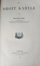 Bernard LUC Le droit Kabyle