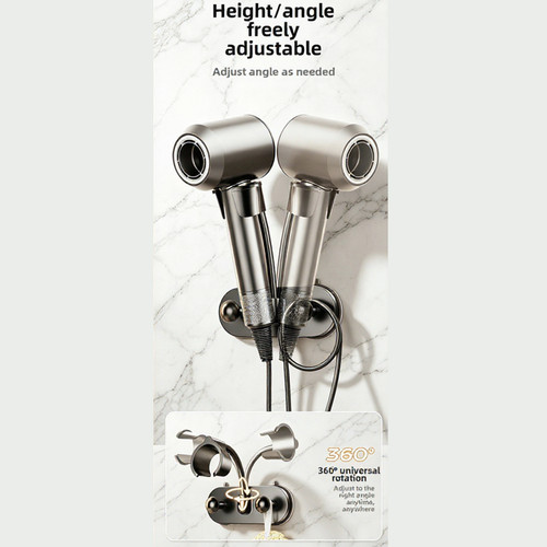 Support sèche cheveux - de, sèche-cheveux
