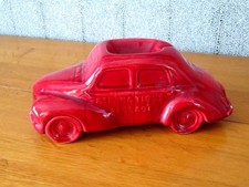 cendrier forme voiture RENAULT 4CV  PUBLICITAIRE GARAGE PARIS 17  ceramique RARE