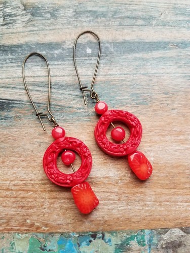 Handmade red bamboo - red,