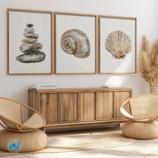 Lot de 3 affiches d'art mural