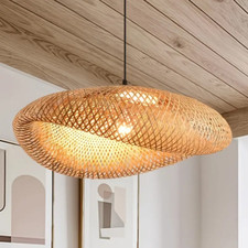 Lustre en Bambou de tissage tissé à la main