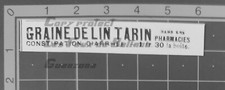 GRAINE DE LIN TARIN INTESTINS pharmacie   publicité advert 1897 