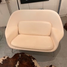 Eero Saarinen, Leather Womb sofa, Knoll USA .