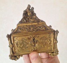 Coffret bronze doré chasse - coffret,