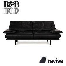 B&B Italia Alanda Cuir Canapé Noir