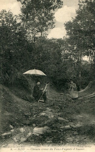 Carte igny chemin creux - chemin,