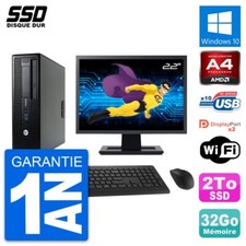 PC HP 705 G1 SFF Ecran 22" AMD