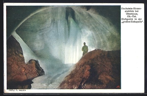 Carte postale grotte - de, glace