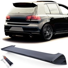 Pour VW GOLF 6 VI Gti Soude 2009-2013 Spoiler de Toit Spoiler Noir Brillant