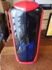 pc tour kolink aviator rouge et noir led bleu