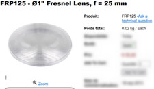 Thorlabs frp125 ø1 fresnel - frp125, Ø1"