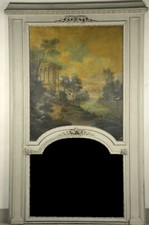 Grand Trumeau De Chateau époque Louis XVI