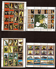 AJMAN 4 BLOCS: tableaux ,roi et présidents,animaux,bateaux anciens/modernes H155