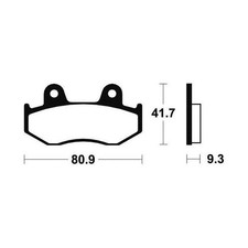 PLAQUETTES DE FREIN YFZ YFZR