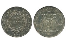 50 Francs Hercule en Argent