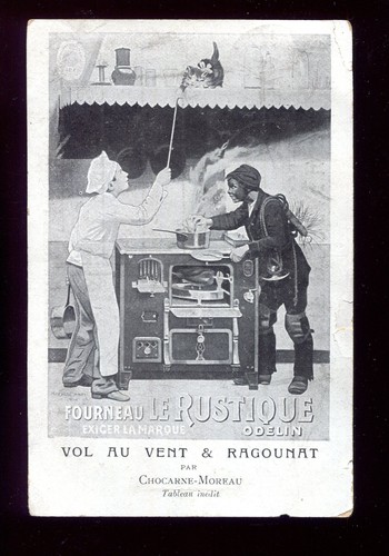 Carte publicitaire fourneau - publicitaire,