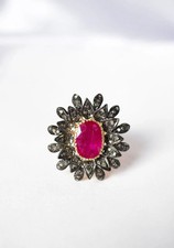 Bague En Argent 925 Sertie De