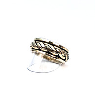 BAGUE ARGENT 925 - "Bague Anti-Stress Anneau Tournant"  - 10,05g