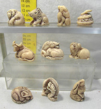 10 Netsuke signe du Zodiaque