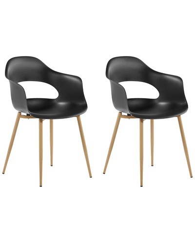 Beliani lot chaises - beliani, 2