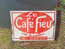 plaque émaillée ancienne café FIEU