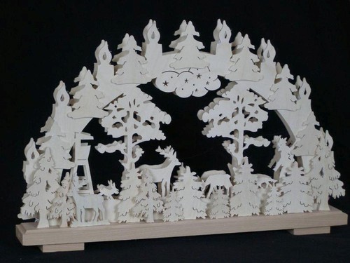 Arc bois éclairé motif de - arc, en