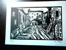E.ROSS estampe originale signée au crayon et numérotée 181/300
