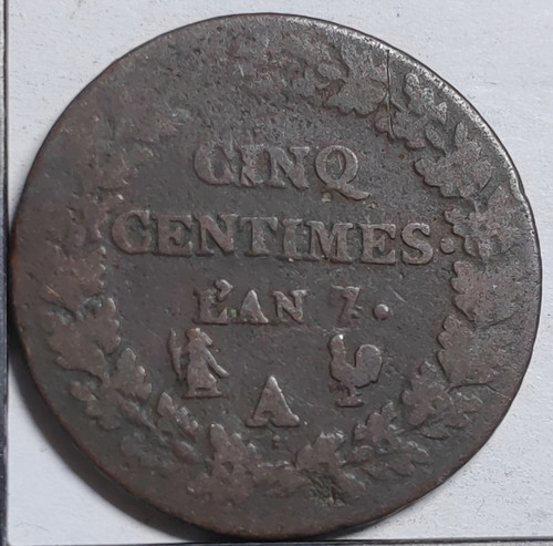 Centimes dupré 7 a - dupré, l'an