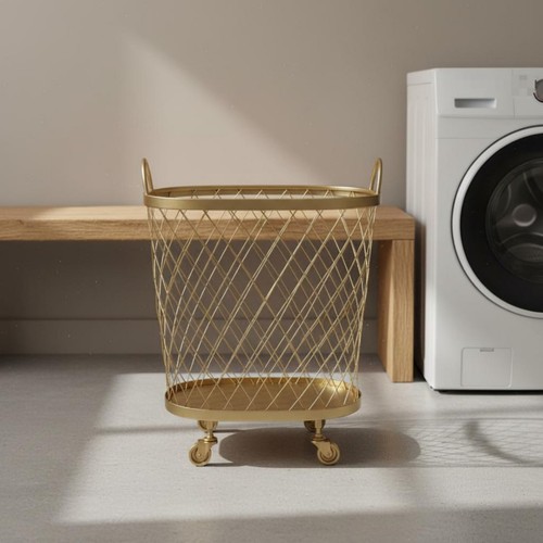 Corbeille linge roulante - corbeille,