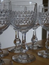BACCARAT 6  VERRES A APERITIF EN CRISTAL TAILLER MODELE LUCULLUS ht 12,5 cm