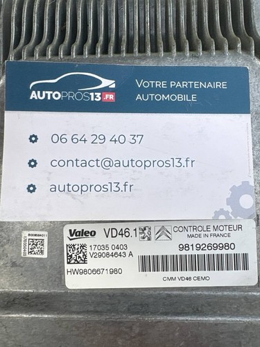 Calculateur moteur citroen - moteur, c3