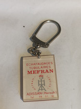 Porte-clés vintage MEFRAN – Échafaudages Tubulaires (Adissan, Hérault)